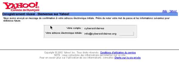 Exemple avec Yahoo!