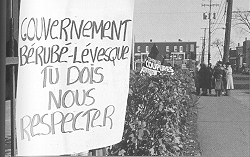 29 janvier 1983: Manifestation de 35.000 syndiqu-es de la fonction publique devant le Parlement,  Qubec