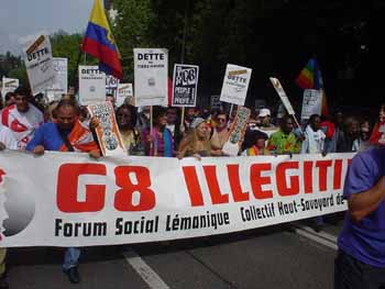 G8 illégitime. Photo: ATTAC