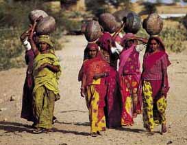 Porteuses d'eau au Rajasthan